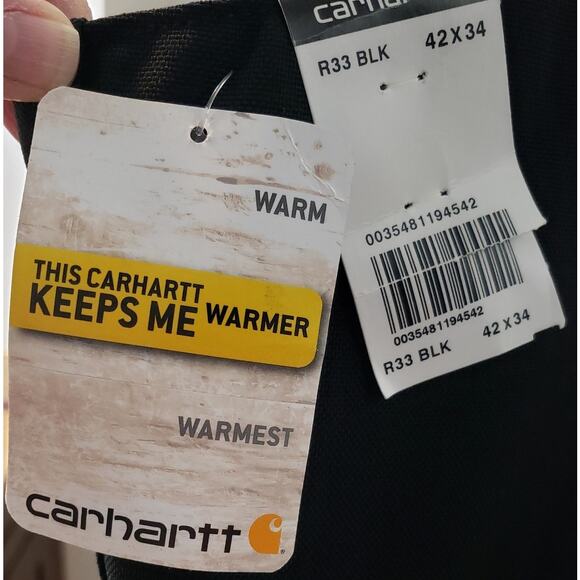 NWT CARHARTT Yukon Extremes Arctic Biberall R33 BLK (Dark Black) Men's 42X34 - Picture 4 of 9